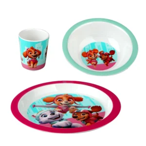 Paw Patrol 3 pcs set – Red – 100% melamin
